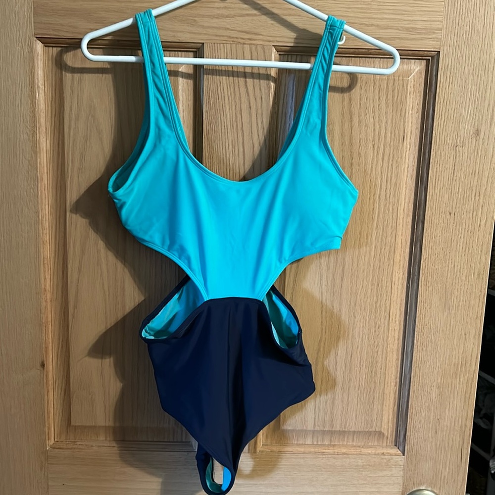 Aerie color block one piece.